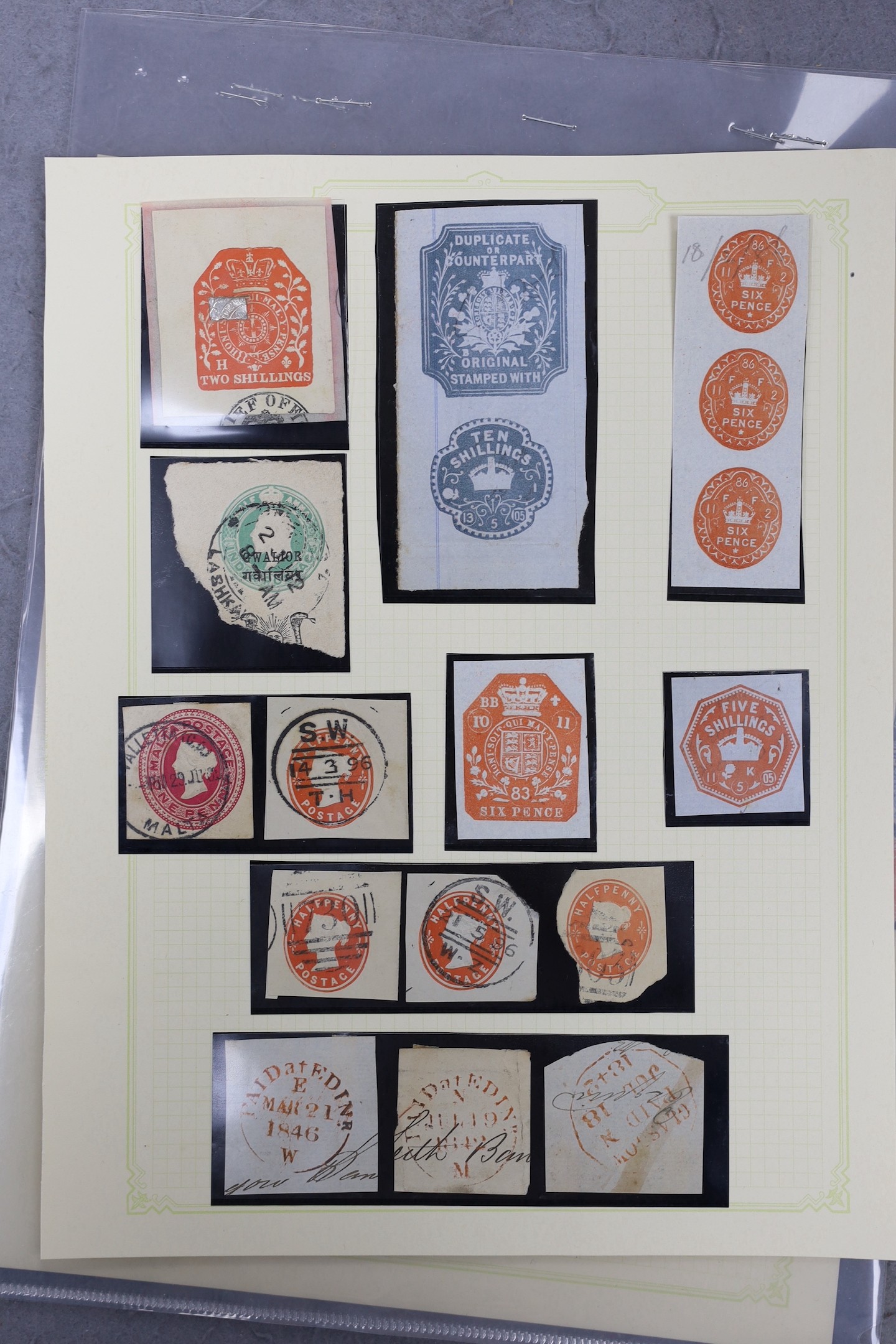 A collection of Victorian and Edwardian Official Use stamps